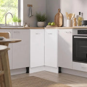Corner Base Cabinet Lyon White 75.5x75.5x81.5 Cm Wood-based Material