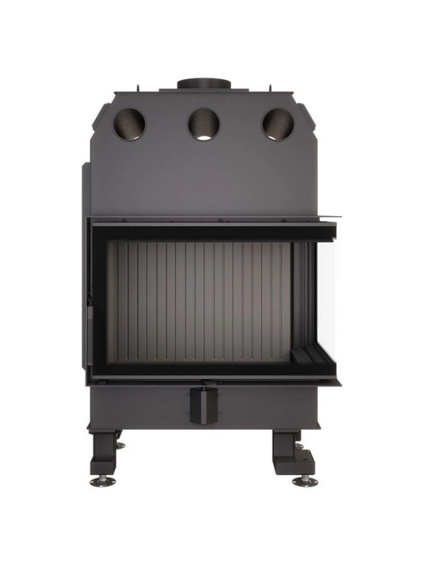 Caminetto ad angolo Inserto Apertura destra Nero Energy 75x50x47 (15,1 kW) ECO