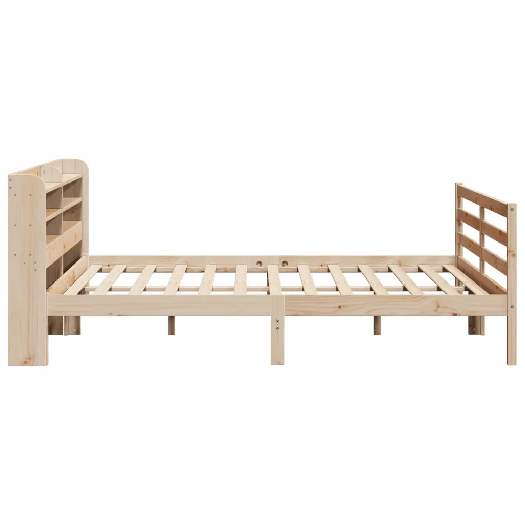 Giroletto con Testiera 200x200 cm in Legno Massello di Pino