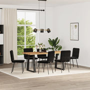 vidaXL Sedie da Pranzo 6 pz Nere in Velluto