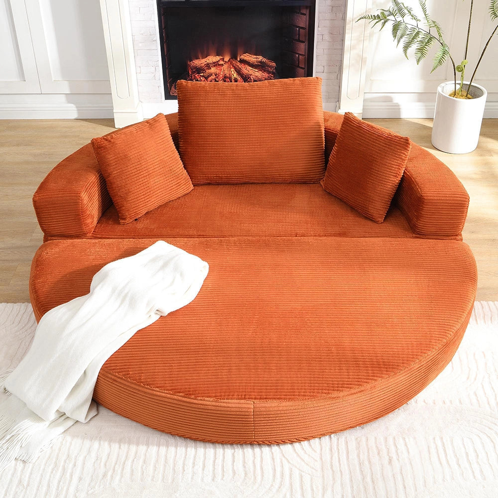 Canap¨¦ letto multifunzionale - Xylo - 173x176 cm - Velours c?tel¨¦ - Modulare
