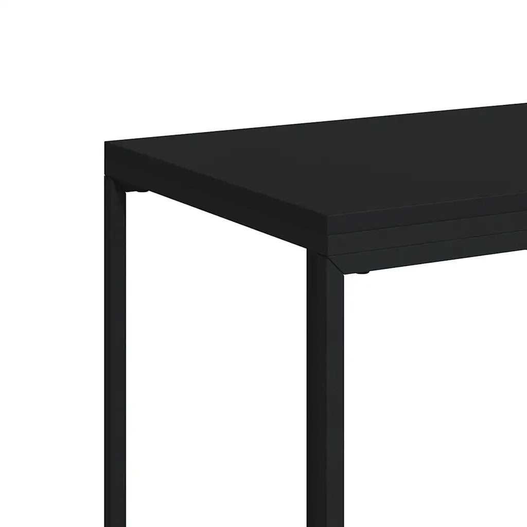 Tavolino da Salotto Nero 40x30x59 cm in Legno Multistrato 336130