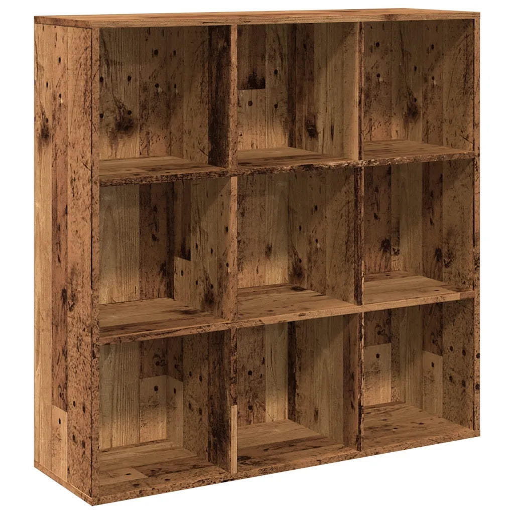 Libreria-Scaffale per Libri-Mobile di Stoccaggio Legno Antico 98x29x97,5 cm
