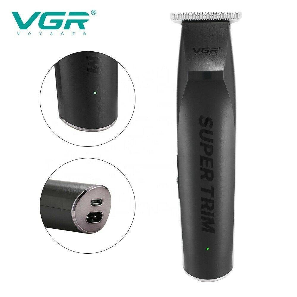 Trade Shop - Trimmer Regolabarba Elettrico Professionale Ricaricabile Vgr V-229 Senza Fili -