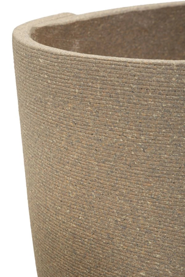 Cachepot da Esterno Perù Tris Ø43x47 cm in Resina Grigio