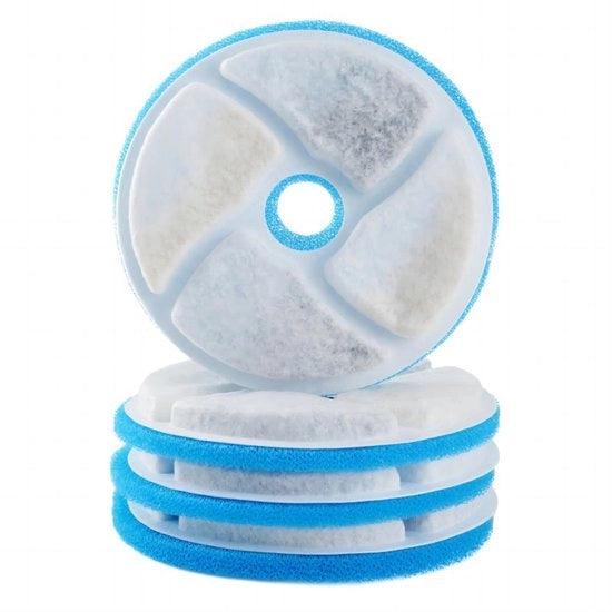 Filtro a doppia membrana per pet e animali, accessori per filtro di acqua per cani e gatti, filtro attivo a carbone attivo e wattenvlokken.