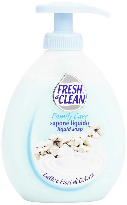 FRESH & CLEAN SAPONE LIQUIDO LATTE E FIORI DI COTONE 300ML