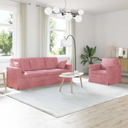 Set di divani 2 pcs Rosa 198 x 78 x 80 cm Velluto