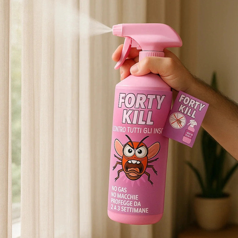Insetticida zanzare giardino repellente fortykill protezione acari 2 pezzi
