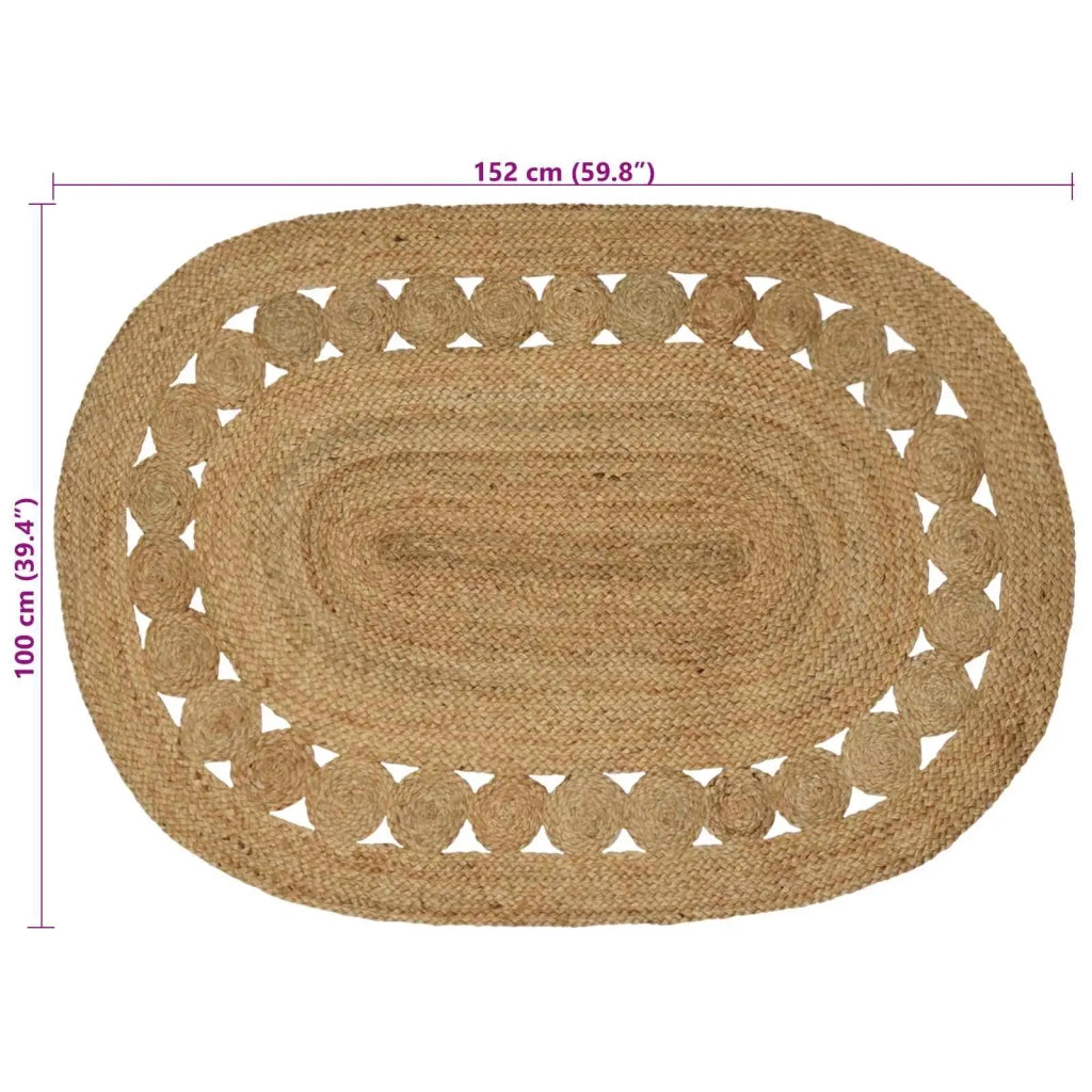 Tappeti per area Naturale 100 x 152 cm Juta
