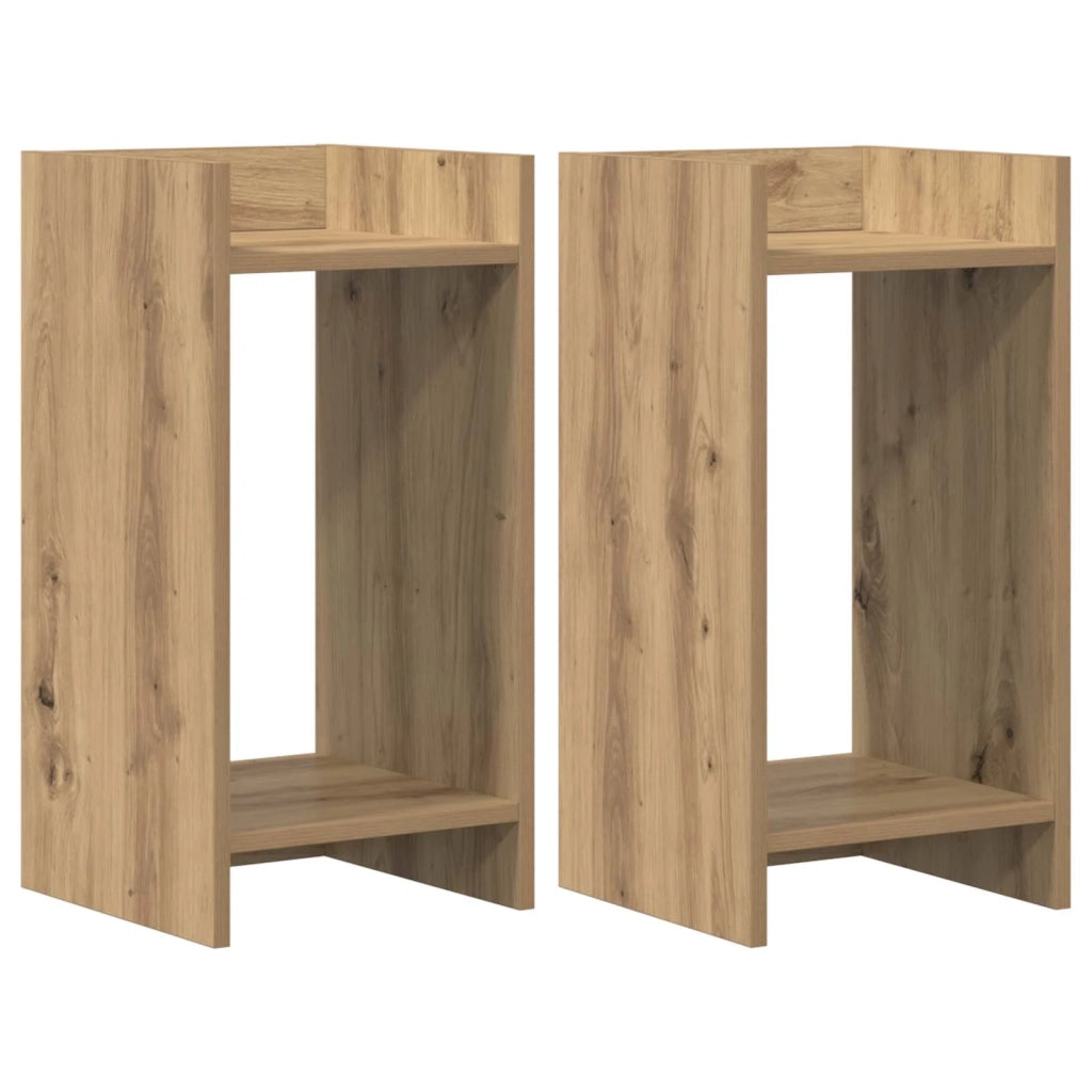 Supporto per piante 2 pz Rovere Artigianale 30 x 30 x 60 cm 899609