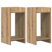 Supporto per piante 2 pz Rovere Artigianale 30 x 30 x 60 cm 899609