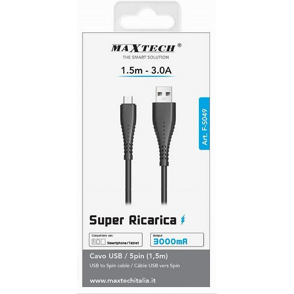 Trade Shop - Cavo Usb/micro Usb 1.5 Metri Super Ricarica Dati 3a Per Tablet Smartphone F-s049 -