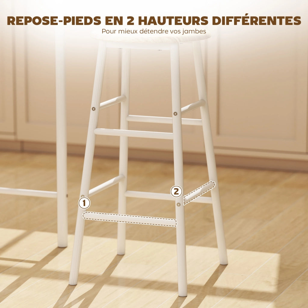 Tavolo da pranzo ¨C zephmum ¨C 80x50x90, bianco, metallo