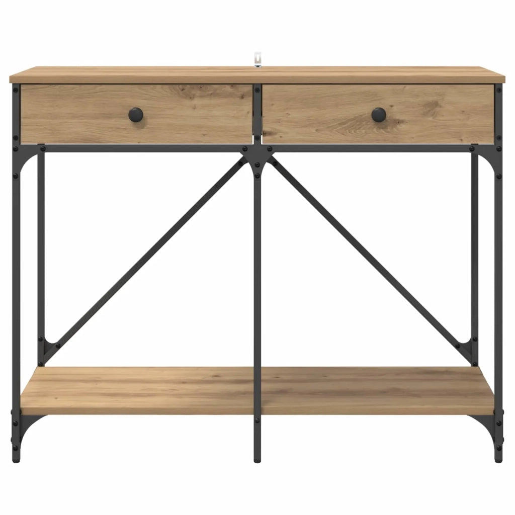 Tavolo consolle Rovere artigianale 100 x 39 x 78,5 cm