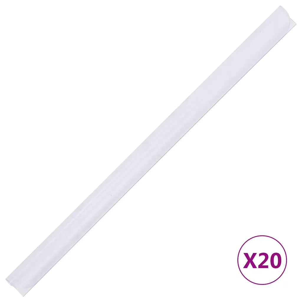 Recinzione Frangivento da Giardino PVC 35x0,19 m Bianco 147858