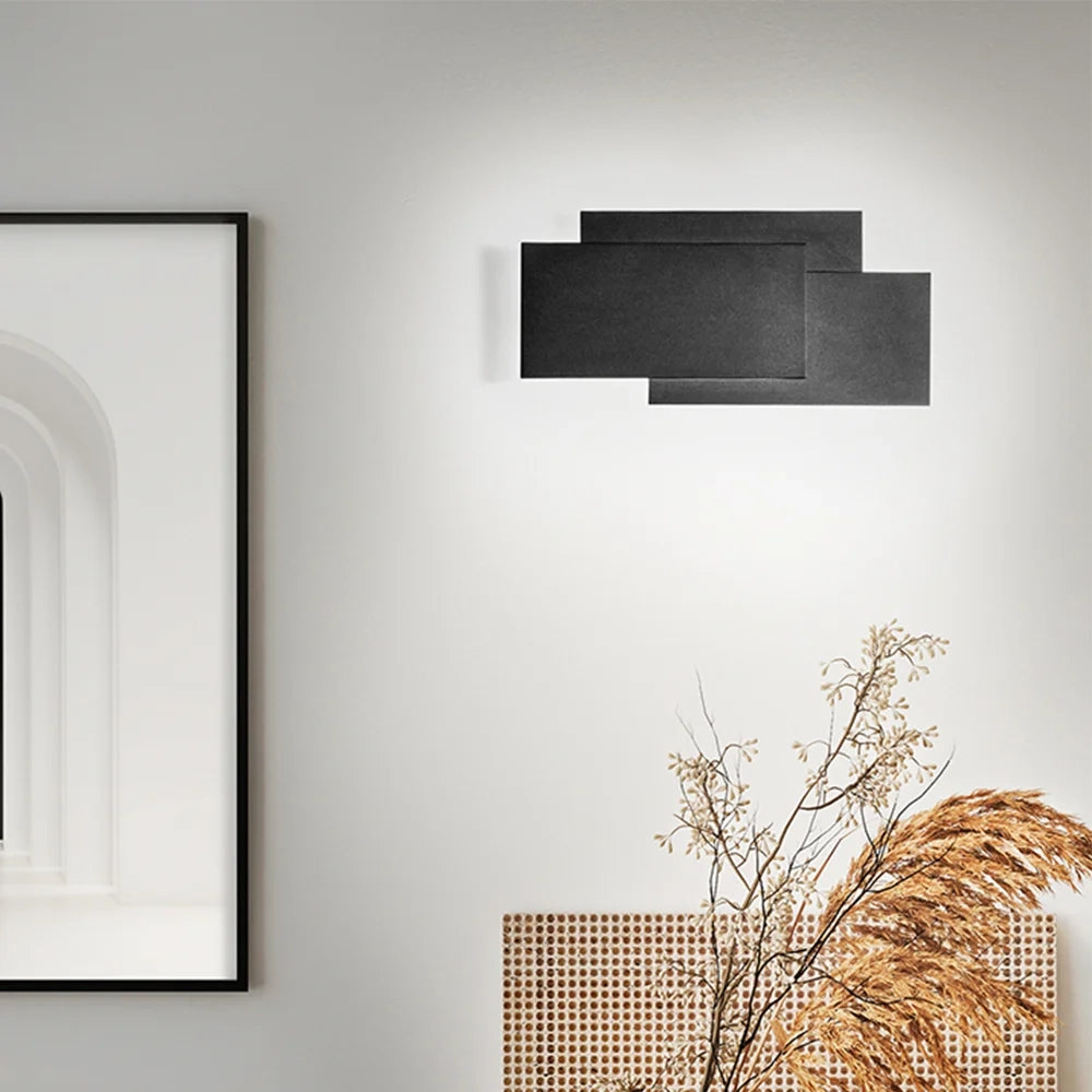 Applique Moderna Dip Metallo Nero Led 36W 3000K