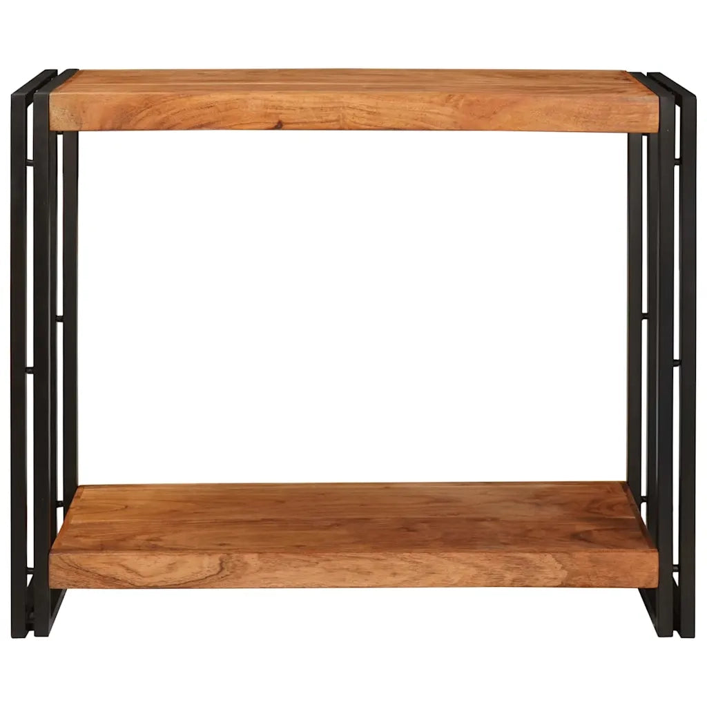 vidaXL Tavolo consolle 90 x 33 x 75 cm legno massello di acacia