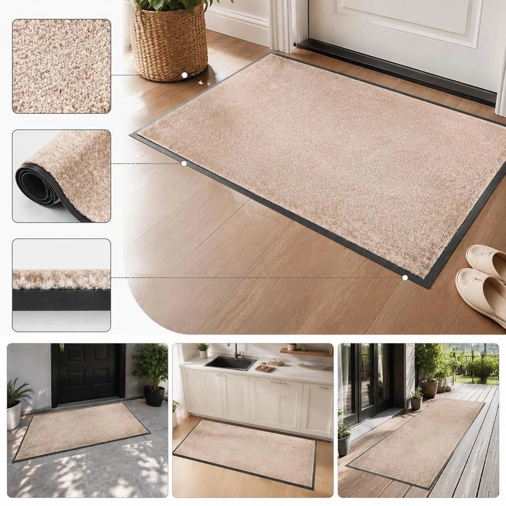 Beige Doormat 80x120 Cm