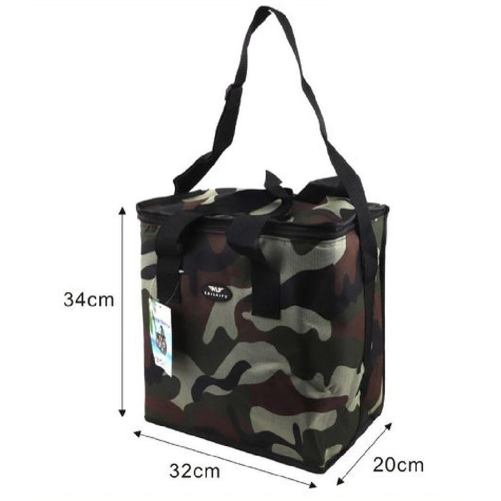 Trade Shop - Borsa Militare Termica 22 Lt Mare Campeggio Escursioni Picnic 32x20x34 Cm 12811 -