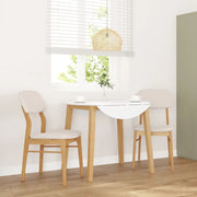 Sedie da Pranzo con Cuscini 2 pz Naturale Legno Massello Hevea 4102525