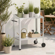 Tavolo da Vaso con Ruote 96 x 50 x 89 cm 8014849