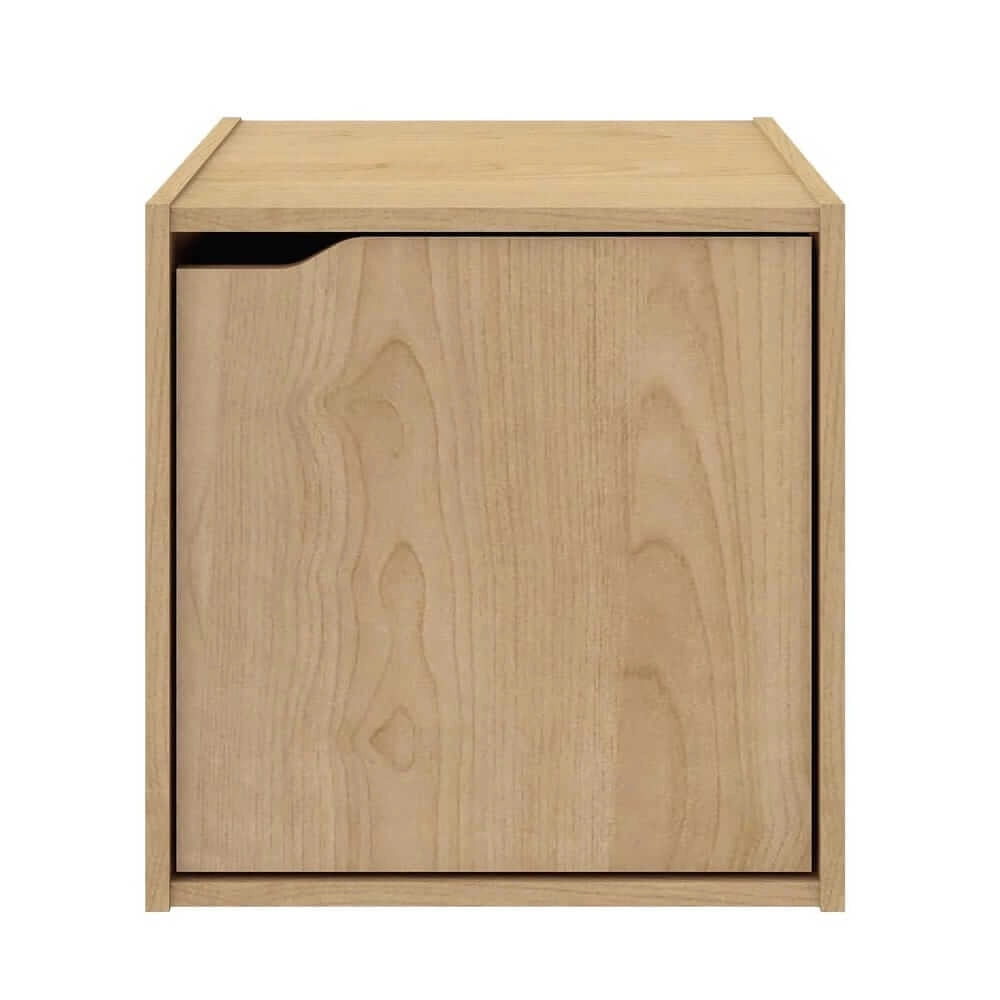 Cubo modulare con anta in legno composito per libreria - MATRIX PRO