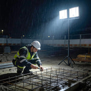 2 faretti a LED da 300 W, 24000 lm, super luminosi, da lavoro ricaricabili, con cavo di ricarica USB‑C da 2 m, per garage, officina o cantiere