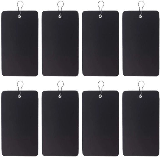 Etichette pendenti 200 pezzi - PVC - impermeabili - flessibili - con fori - ideali per eventi - biglietti di identificazione