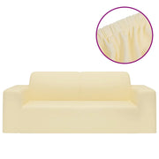 Fodera Elasticizzata Divano 2 Posti in Jersey Poliestere Crema CFW5878268