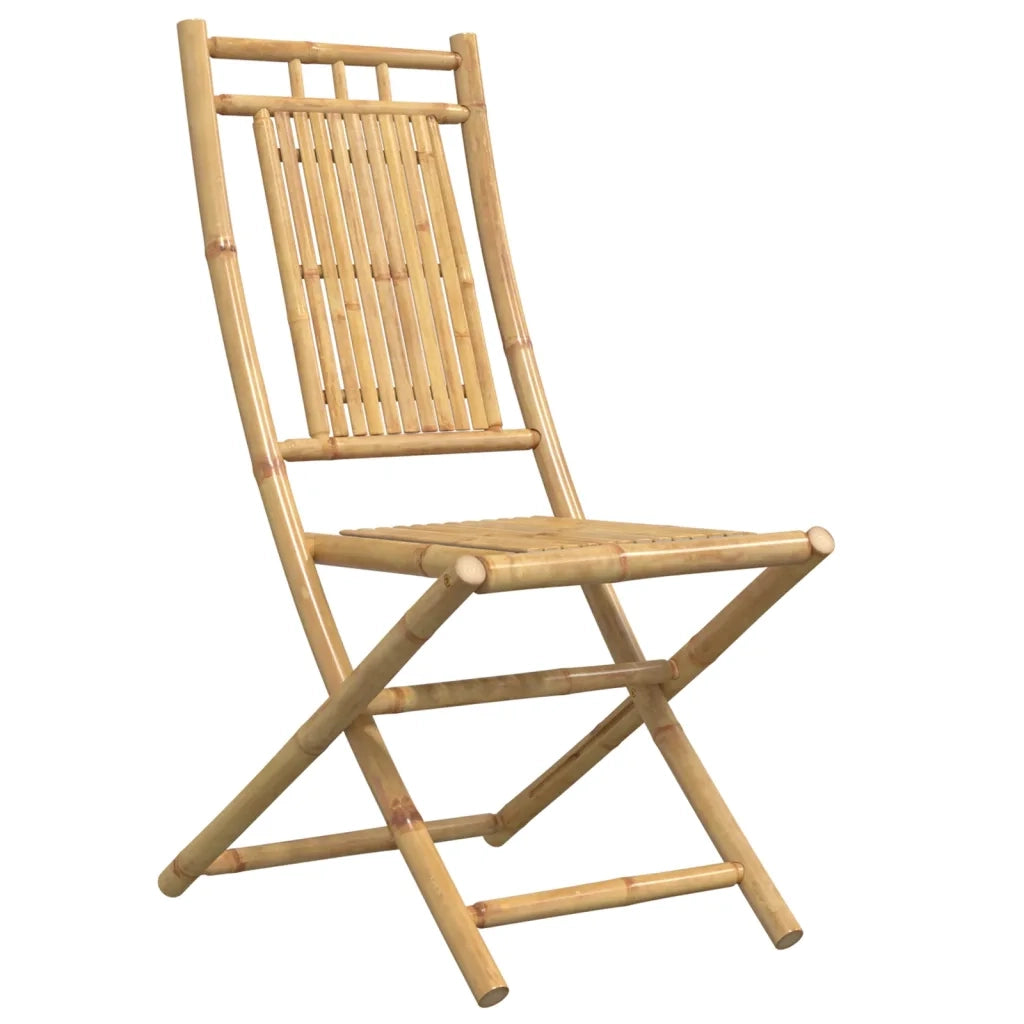 Sedie da Giardino Pieghevoli 4 pz 46x66x99 cm in Bambù 3278511