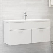 Mobile da Bagno con Lavabo Integrato Bianco in Truciolato cod mxl 74320