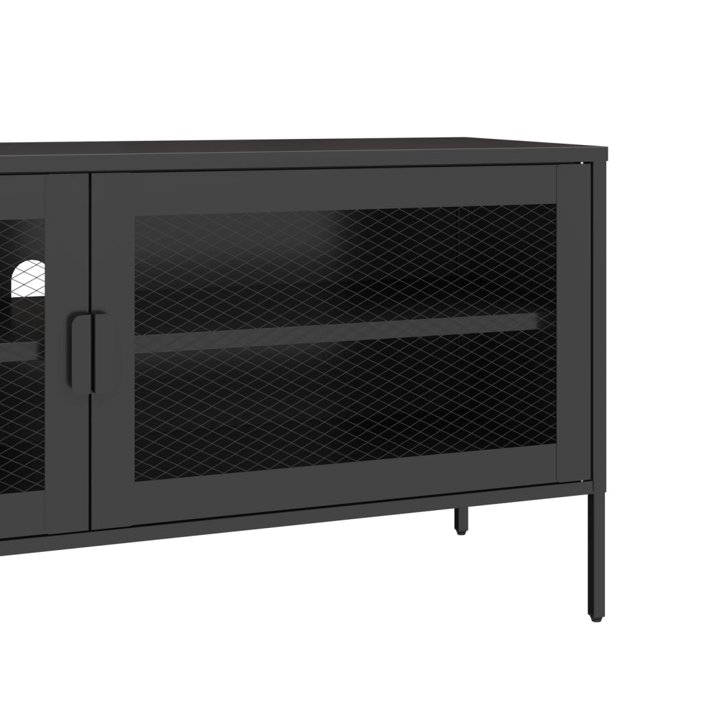 Mobile TV in metallo 120cm nero TOM