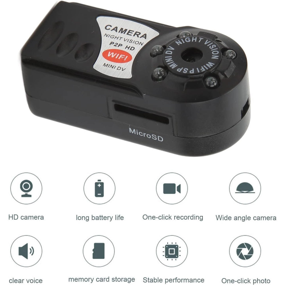 Trade Shop - Spy Cam Q7 Hd Wifi Spia Microspia Microcamera Mini Dv Usb Foto Video Android Ios -