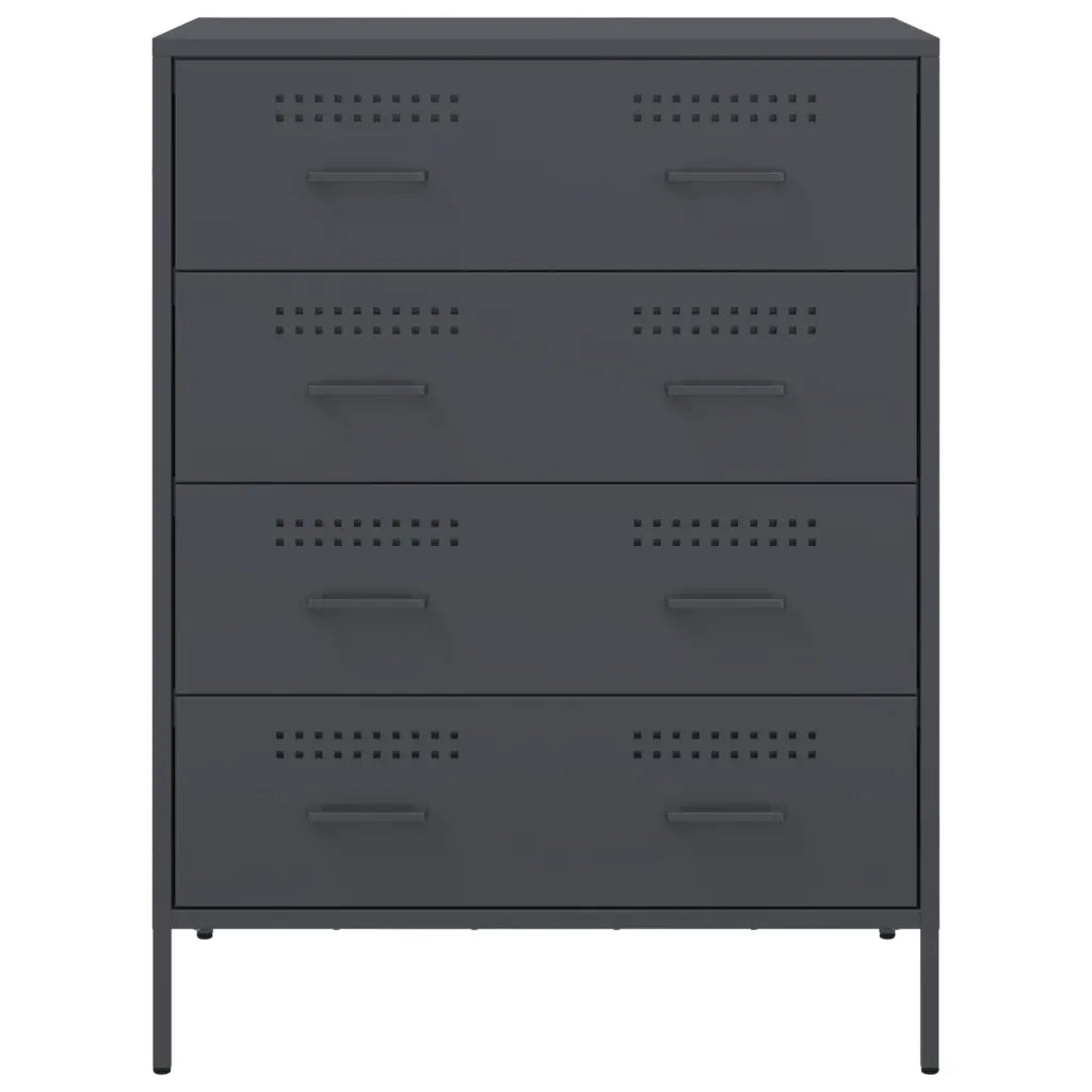 Credenza Antracite 68x39x89 cm in Acciaio 842984