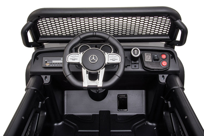 Macchina Elettrica per Bambini 12V con Licenza Mercedes Unimog Rossa