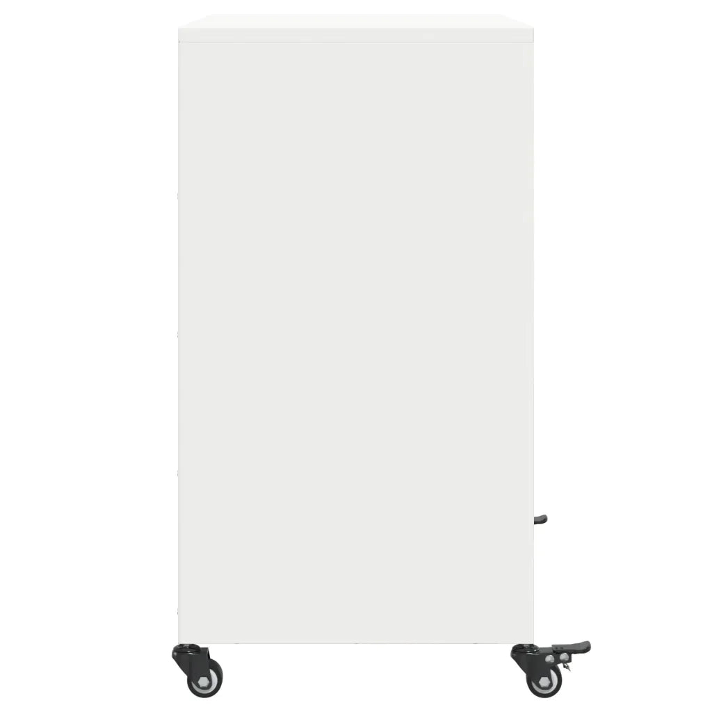 Credenza Bianca 68x39x72 cm in Acciaio 846661