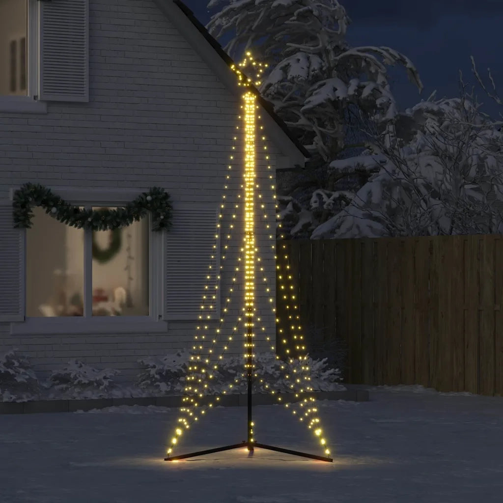 Albero di Natale a LED 525 LED Bianco Caldo 302 cm 4016416