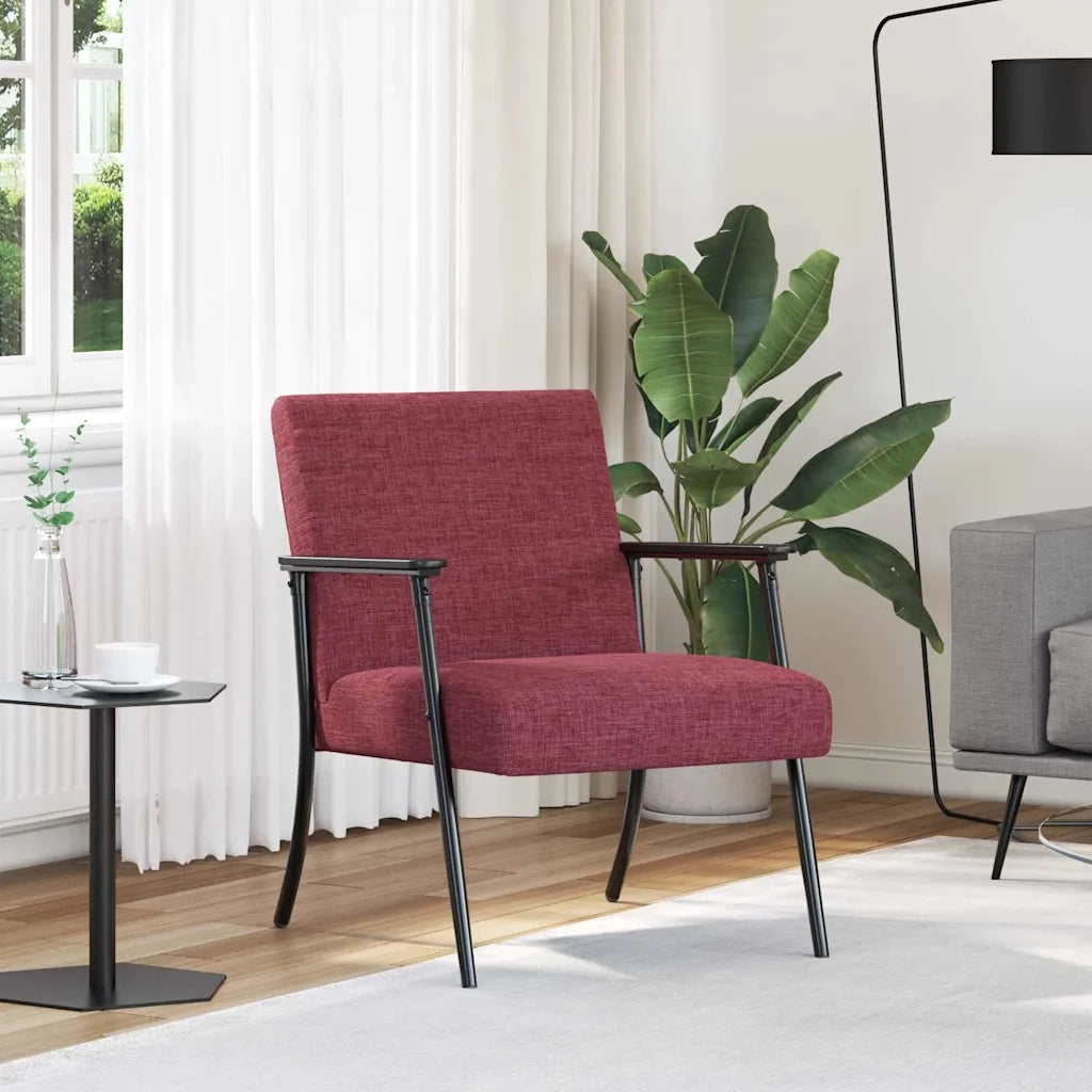 Divano Sedia-Poltrona Rosso Vino 59 x 75 x 78 cm Tessuto