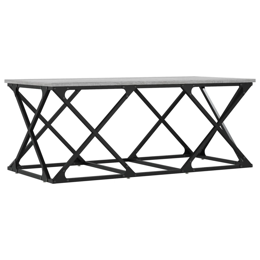 Tavolino da salotto | Tavolino da caff¨¨ | Tavolino da Soggiorno Grigio Sonoma 100x49x40cm Legno Multistrato