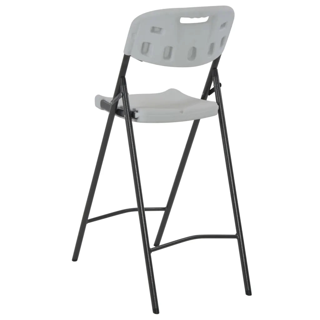 Sgabelli da Bar Pieghevoli 2 pz HDPE e Acciaio Bianco CFW9167097