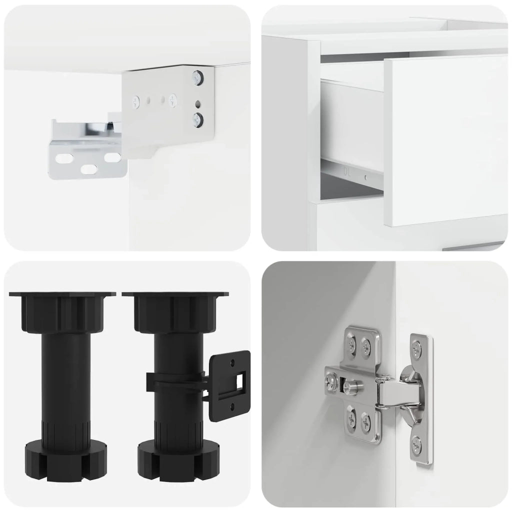 Unità Cucina LYON 8 pz Bianco Legno ingegnerizzato 3438203