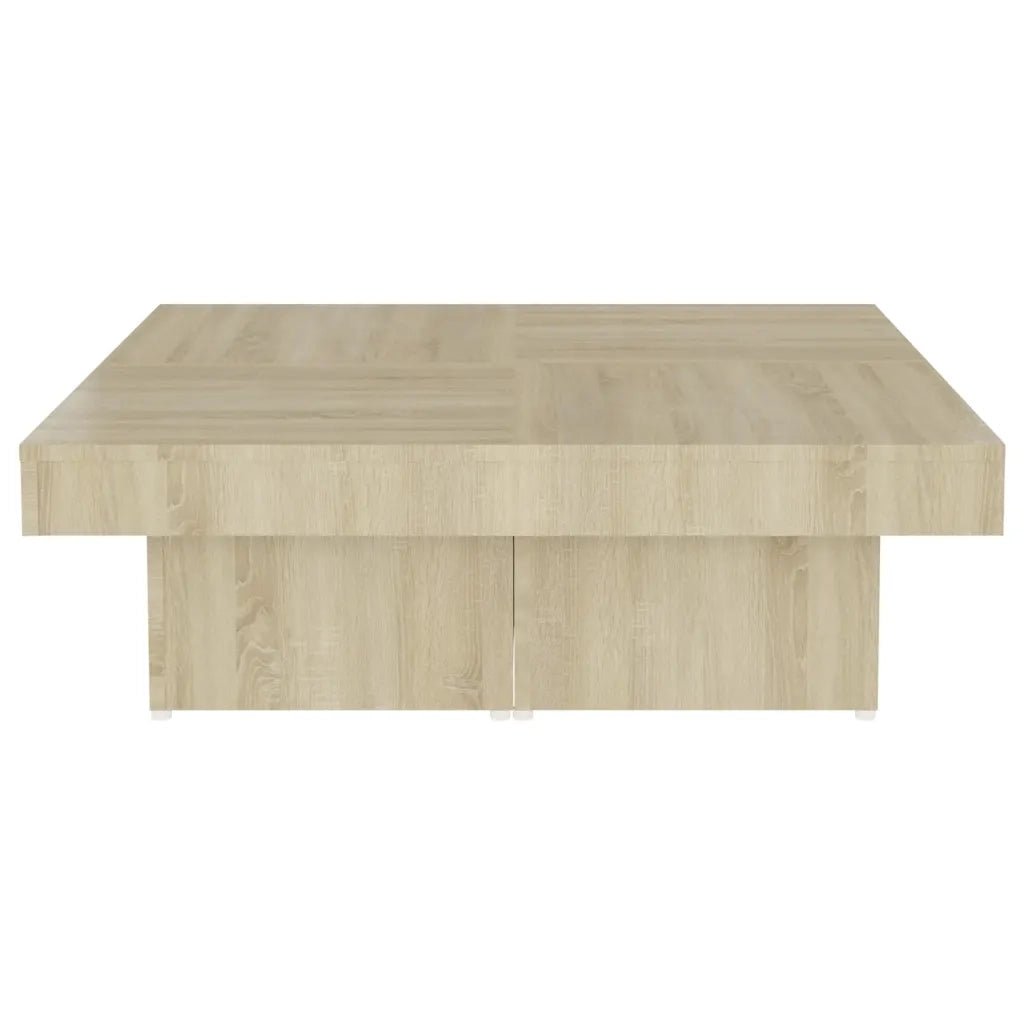 Tavolino da Salotto Rovere Sonoma 90x90x28 cm in Truciolato cod mxl 15509