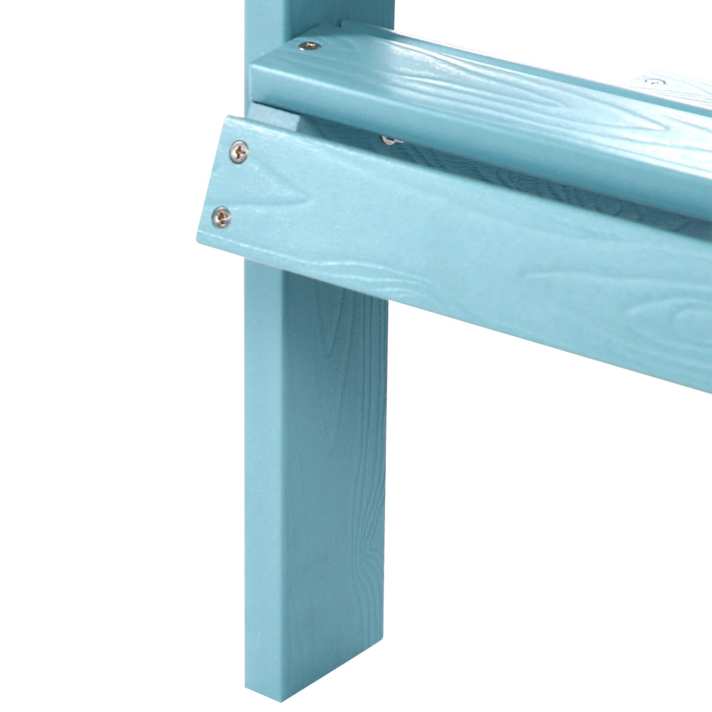 Sedia da giardino in plastica azzurra per bambini resistente agli agenti atmosferici in stile moderno