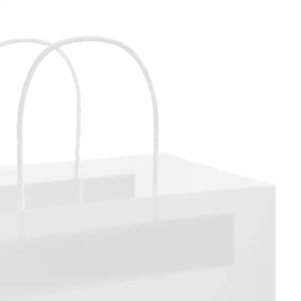Sacchetti di Carta 250 pz con Manici Bianchi 45x17x48 cm CFW3743019
