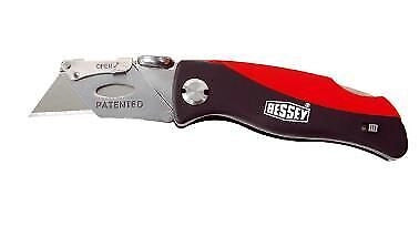 BESSEY DBKPH-EU Taglierino a Lama Fissa Lunghezza 160 mm con 5 Lame di Ricambio colore Nero Rosso