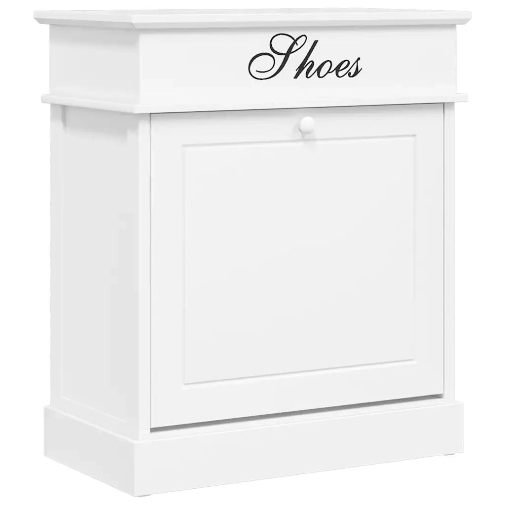 Scarpiera Bianca 50x28x58 cm in Legno di Paulownia 284085