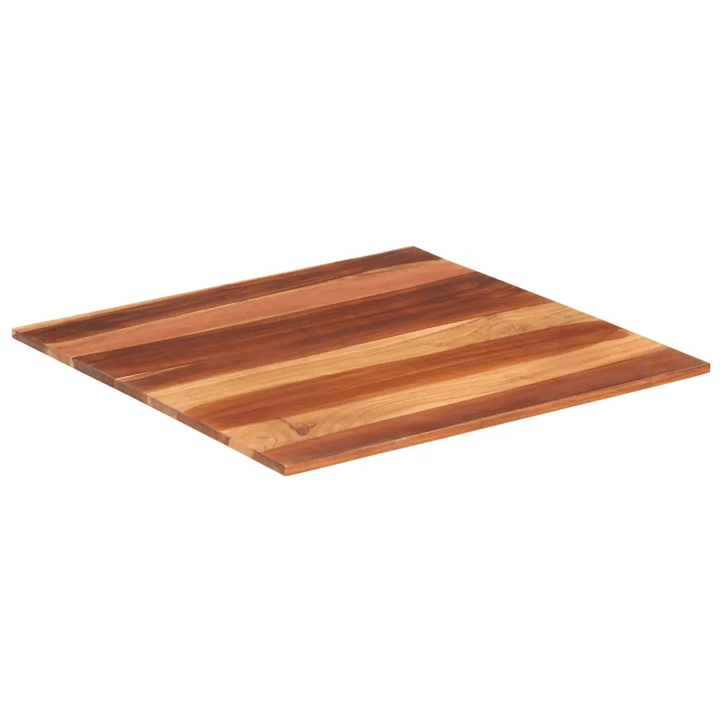 Piano Tavolo in Legno Massello di Acacia 15-16 mm 70x70 cm 285984