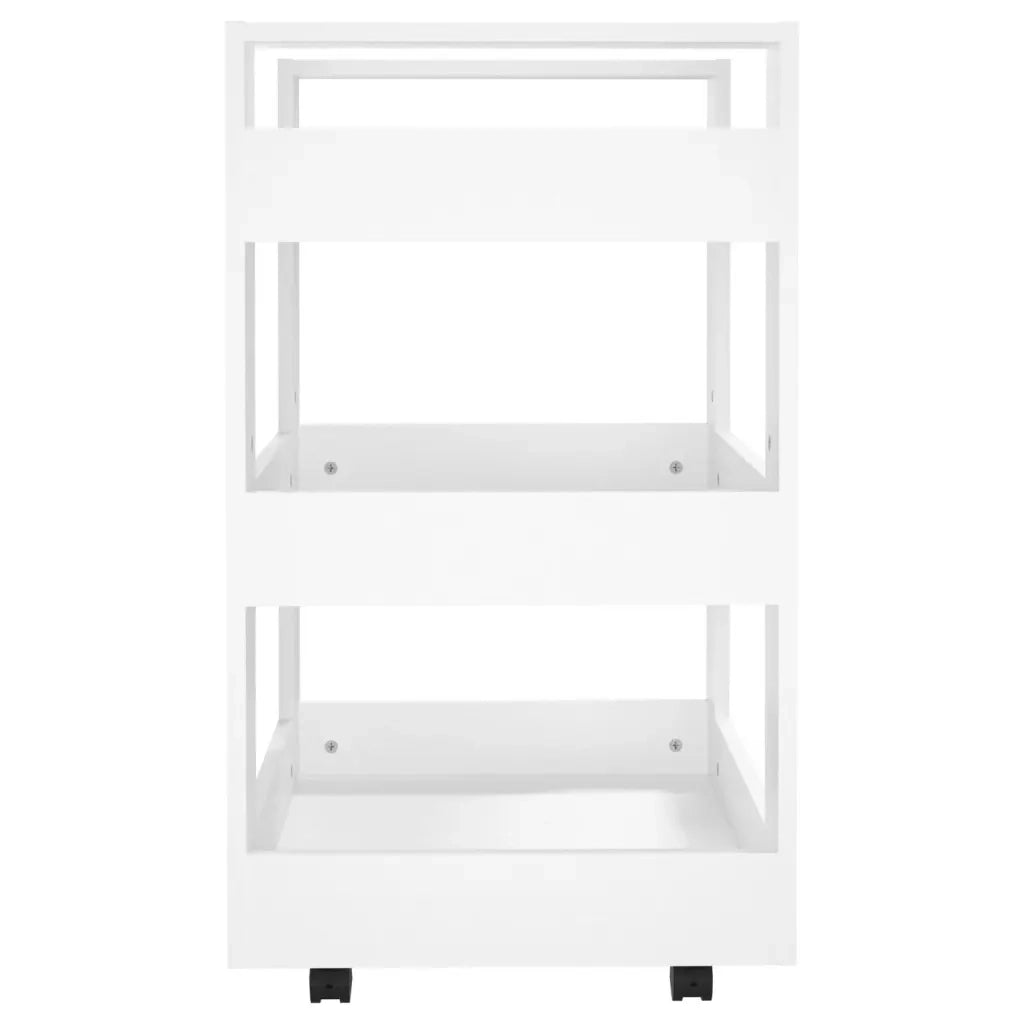 Carrello da Cucina-Scaffale per Cucina Bianco 60x45x80 cm in Legno Multistrato