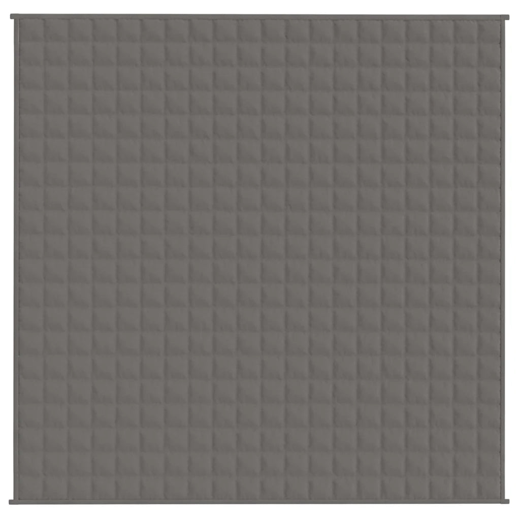 Coperta Ponderata Grigia 200x200 cm 13 kg Tessuto cod mxl 68427